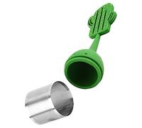 VALICLUD Infuseur à Thé Inox et Silicone Forme Cactus Passoire Fine Fuite pour Thé Vrac Filtre Créatif et Facile à Nettoyer