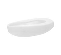 VALICLUD Instrument infirmier Pot urinaire toilettes éclaboussure pipi pratique urinoir bassines de lit pour femmes âgées bassines de lit pour hommes doublures de bassin de lit pe blanche
