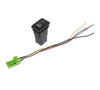 VALICLUD Interrupteur de Lampe Automobile à Bouton-poussoir en Plastique Noir, Facile à Installer, pour L'intérieur de Voiture et Commande des Feux de Pare-chocs