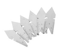 VALICLUD Jeu de 3 Jauges de Filetage en Acier Inoxydable Calibres Centraux 55° et 60° pour Filetage Métrique et Impérial Outil de Mesure Industriel Compact et Portable pour Contrôle Précis