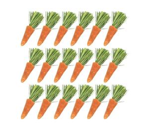 VALICLUD Jouets à Mâcher Carottes pour Lapin et Petits Animaux, 18 Pièces, Fabriqués de Timothy et Carotte, pour Réduire L'ennui Les Dents, Utilisation Quand Vous N'êtes Pas