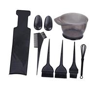 VALICLUD Kit Coloration Cheveux 8 Pièces Grosse Planche Teinture Capillaire Plastique Solide Professionnel Domicile Salon Coiffure Accessoires Pinceau Peigne Bol
