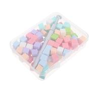 VALICLUD Kit D’Éponges à Ongles 100 Pcs 1 CM Stylet Métal pour Nail Art Dégradé Mini Éponges Douces Non Pelucheuses Accessoires Manucure Professionnels pour Salon et Usage Maison