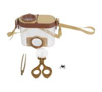VALICLUD Kit D’Observation des Insectes pour Garçon et Filles Boîte Transparente en ABS avec Loupe Double Pince à Épiler et Tige D’Observation Outil Éducatif D’Exploration Scientifique