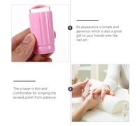 VALICLUD Kit De 6 En Silicone Pour Ongles Vernis Transparent Manucure Nail Art Design D'Ongles Pour Ongles Français Grattoir Tampon En Silicone Tampon En Gelée