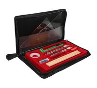 VALICLUD Kit de Dessin Professionnel Multifonction Boîte de Rangement Outils de Dessin en Bois et Fer Facile à Transporter et École Couleur