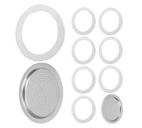 VALICLUD Kit de Joints Silicone pour Cafetière Expresso Joint Étanchéité Résistant Haute Température Accessoires de Rechange pour Cafetières à Espresso sur Plaque Nettoyage Rapide et