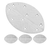 VALICLUD Kit de réparation de talons de chaussures 4 paires plaques demi-lune en fer pour bottes, protection anti-dérapante idéale pour surfaces glissantes et environnements actifs