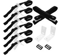 VALICLUD Kit de Sangles de Fixation pour Couverture Solaire de Piscine Enterrée Sangle Résistante avec Boucle pour Enrouleur Fixation Sécurisée pour Bâche de Piscine