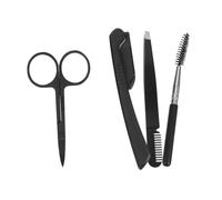 VALICLUD Kit De Toilettage Des Sourcils Avec Ciseaux Pince à Épiler Rasoir Et Brosse Compact Pour Voyage Et Utilisation Quotidienne