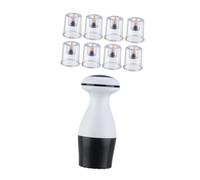 VALICLUD Kit De Ventouses Électriques Pour Massage Corporel Ventouses Faciales Et Corporelles Combinées Pratiques Pour Usage Domestique Blanc