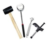 VALICLUD Kit D'ouverture de Noix de 4 Pièces en Acier Inoxydable Design Ergonomique, Facile à Utiliser pour Fruits à Coque la Maison