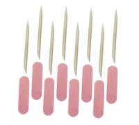 VALICLUD Kit Manucure 200 Pièces Cure-ongles En Bois Et Limes à Ongles Taille Standard Pour Professionnels Et Débutants Usage Voyage Soins Des Ongles