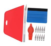 VALICLUD Kit Outils Pose Film Voiture et Peint Raclette Lisseuse Antirayures Kit Professionnel Compact pour Installation Fenêtre Protection UV et Survitrage Facile