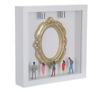 VALICLUD Kit Peinture Figurine en Bois Blanc avec Assemblage Facile pour Anniversaire et Mariage, Coffret DIY Élégant Style Vintage pour Collection et Décoration