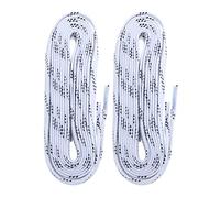 VALICLUD Lacets de Hockey Ciré 96 Pouces de Hockey Blanc de Hockey de Glace Blancs de Chaussures Plates pour Skate Chaussures Roller Derby ( 244Cm X 10Mm ), 244x1cm, (T41W0838Q16N0HO)