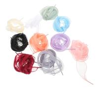 VALICLUD Lacets en Organza Plats 1,2 M Lot de 10 Paires Multicolores Lacets Ruban pour Baskets Bottes et Chaussures Femmes Respirant Décoratif et Ajustable
