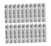 VALICLUD Lames à Sourcils Microblading 100 Pcs Forme u Acier Inoxydable Blanc Double Courbure Usage Professionnel Féminin Outil Micropigmentation