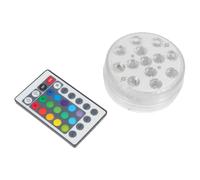 VALICLUD Lampe de Piscine LED Submersible Étanche avec Télécommande, Lumière pour Piscine pour Ambiance Estivale, Matériau Abs et Accessoires Magnétiques pour Jardin ou Fête