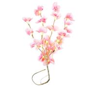 VALICLUD Lampe Décorative Branches de Phalaenopsis LED, 20 Lampes Lumière Chaude, Branche Imitation Fleur Rose Écorce Dorée, Décoration Intérieure Chambre, Éclairage Ambiance Chaleureuse