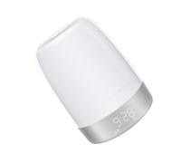 VALICLUD Lampe Réveil LED Tactile avec Lumière Ambiante Simulation Lever Soleil Sons Naturels Gradation Lumière de Chevet pour Chambre