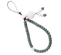 VALICLUD Lanière de Téléphone à Perles Antiques en Racines de Bodhi, Légère et Décorative, Chaîne Courte comme Présent pour Porte-clés et Smartphones