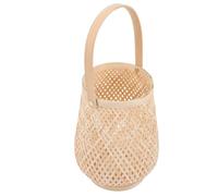 VALICLUD Lanterne Bambou Tressé avec Anse Abat-jour pour Bougie Décoration Intérieure Minimaliste et Portable pour Chambre et Salon