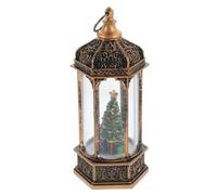 VALICLUD Lanterne Hexagonale, Lanterne Décorative de Noël, Plastique, Lumineuse, 3 Piles Bouton Incluses, Décor de Table Suspendre pour Fête et Noël
