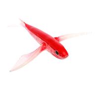 VALICLUD Leurre de Pêche Appât Attractif pour Thon en PVC Rouge 21cm Forme Poisson Volant Longue Conservation pour Pêche en Bateau la Traîne