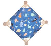 VALICLUD Lit de Camp Surélevé pour Petits Animaux Hamac Respirant en Tissu Mesh Taille M Bleu Océan Lit Portable Démontable pour Hamster Hérisson Cochon D’Inde et Lapin - Niche