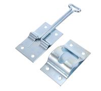 VALICLUD Loquet de Porte T Style Galvanisé pour Camping Car Caravane et Remorque Support Extérieur et pour Maintien Sécurisé des Portes