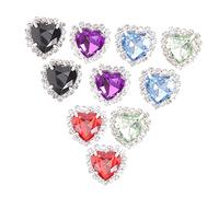 VALICLUD Lot De 10 Boucles De Strass Pour Couture Pierres Précieuses Pour Travaux Manuels Bijoux Vêtements Couture Pierres Précieuses Cristaux À Coudre Laiton