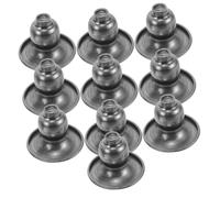 VALICLUD Lot de 10 Bougeoirs en Accessoires De Décoration Bougeoirs Rétro Centre De Table Ornement Base De Bougie Délicate Chandelier À Une Tête Métal Argenté