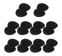 VALICLUD Lot de 10 Coussinets Autocollants en Caoutchouc Anti-Bruit pour Talons Hauts Semelles Épaisses Ovales 3 MM Protège-Talons Antidérapants pour Chaussures Femme du Bruit et