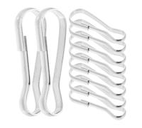 VALICLUD Lot de 10 Crochets en Acier Inoxydable 30 Mm pour Hamacs et Jouets D’Animaux, Accessoires Polyvalents pour Fixation de Mangeoires, Tunnels et Hamacs pour Petits Animaux