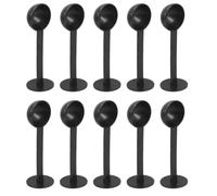 VALICLUD Lot de 10 Cuillères Doseuses à Café en Plastique Noir, Robustes et Multifonctions pour Préparation et Infusion Cuisine