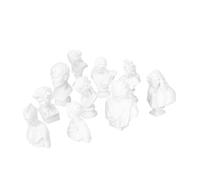 VALICLUD Lot de 10 Figurines Décoratives en Résine, Sculpture De Portrait Miniature, Décoration De Bureau Compacte, Modèles Artistiques pour Loisirs Créatifs Et Croquis