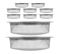 VALICLUD Lot de 10 Filtres en Acier Inoxydable 55 CM pour Bol de Moxibustion Tamis à Poussière Ultrafin Réutilisable Insert Filtrant pour Appareil de Moxibustion Usage Domestique et