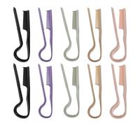 VALICLUD Lot de 10 Peignes Lisseurs de V Couleurs Variées Outils de Coiffure Professionnels Antistatiques pour Salon Voyage et Usage Quotidien