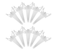 VALICLUD Lot de 10 Pinces Volumisantes Blanches pour Racines Effet Naturel sans Traces Accessoire Coiffure Léger et Précis pour Donner du Volume Aérien aux Cheveux Usage Professionnel