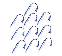 VALICLUD Lot De 10 Postiches Rallonges De Cheveux Lisses à Clips Bleu Profond, Fibres Haute Température, Réutilisables, Femmes Et Filles, Usage Quotidien Et Fêtes