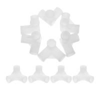 VALICLUD Lot de 10 Raccords en T pour Tringle de Penderie 16 MM Connecteurs 3 Voies Robustes en Plastique Renforcé Accessoires de Meubles pour Armoire Étagère à Chaussures et