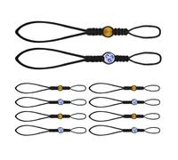 VALICLUD Lot de 10 Sangles de Couvercle de Théière en Polyester et Résine, Corde Anti-chute Compacte, Protège les Dommages, Accessoire Essentiel pour Cérémonie du Thé