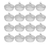 VALICLUD Lot de 100 Plateaux de Pesée Ronds en Aluminium Argenté 42ml pour Laboratoire, Jetables Stabilité et Capacité de Charge, pour Expériences Scientifiques