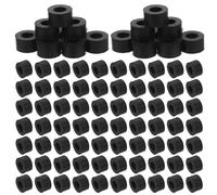 VALICLUD Lot de 100 Rondelles en Caoutchouc Noir O Diamètre Extérieur 12 MM Intérieur 6 MM Épaisseur 7 MM Coussinets d'Isolation Anti-Vibrations pour Supports Mécaniques et Équipements