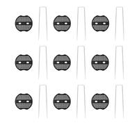 VALICLUD Lot de 100 Set de Piquets de Jardin Galvanisés en U 15X3 CM 50 Joints Noirs pour Gazon Synthétique et Aménagement Paysager Piquets Métalliques Résistants pour Fixation Extérieure