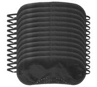 VALICLUD Lot de 12 Bandeaux Yeux Noirs Souples avec Sangle Réglable, Masque de Jeu Petit Format Confortable pour Soirées, Fêtes et Jeux de Société, Protection Yeux Douce et Ajustable