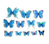 VALICLUD Lot de 12 Barrettes à Cheveux Bohème en Plume Colorée Bleu Roi Accessoires Esthétiques Légers pour Femmes pour Coiffures Variées et Occasions de Voyage ou Fêtes