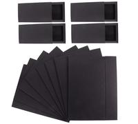 VALICLUD Lot De 12 Boîtes à Tiroirs Compactes En Papier Kraft Noir 14x7x3 Cm, Boîte De Rangement En Carton Robuste Pour Bonbons, Bijoux, Emballage Présent, Usage Fête Et Rangement Polyvalent