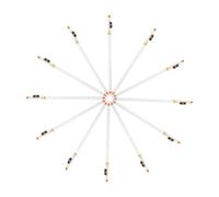 VALICLUD Lot De 12 Crayons à Sourcils Blancs 12cm Multifonction Maquillage Pour Femmes Avec Taille-crayon Intégré Usage Quotidien